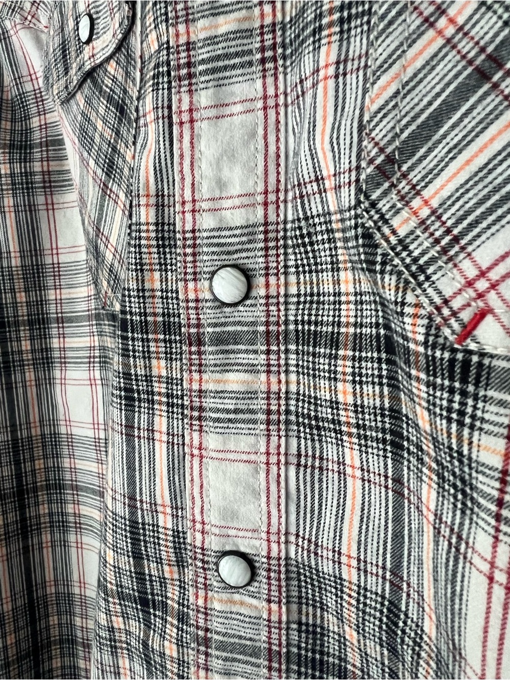 Stio Hayden Plaid Pearl Snap Western Shirt Men’s Large - Picture 5 of 14